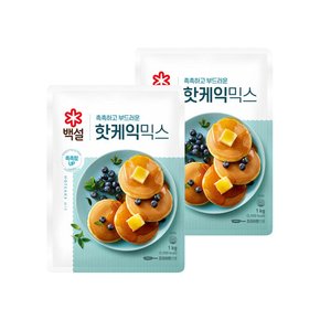 백설 핫케익믹스 1kg x2개