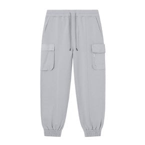 Edge Slit Pocket Jogger Pants (Light Grey) [LSRSCPJ107M]