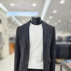지이크 [24S/S] 블랙 투톤 린넨라이크 캐주얼자켓FIE4533