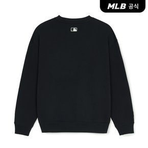 [코리아공식] 베이직 스몰 레터링 오버핏 맨투맨 NY (Black)