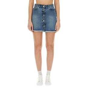 Womens Skirt MR470COFAU_913DUSKBLUEWASH DENIM