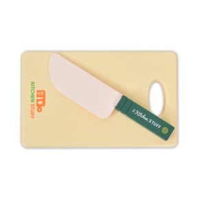R 오즈토이 소꿉 주방 놀이 대형 칼+도마 세트 초록 228-200 green 음식 모형 자르기 소품