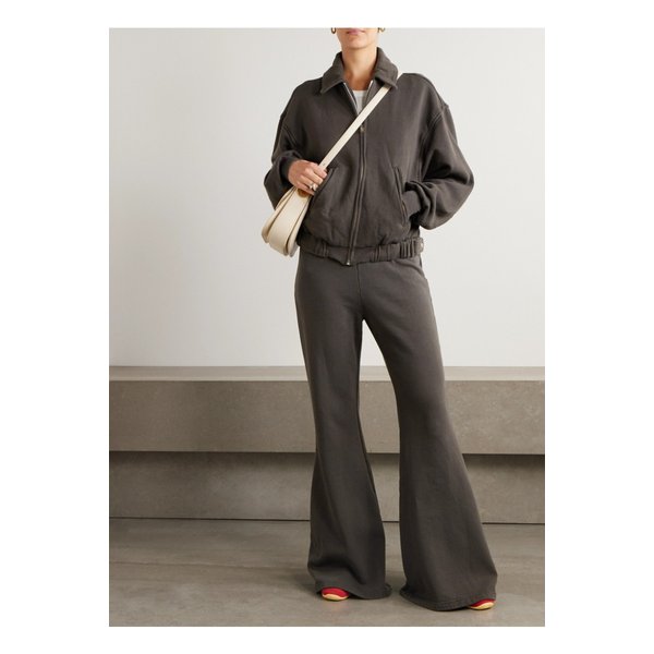 코튼 저지 플레어 트랙 팬츠 그레이 1647597345492617