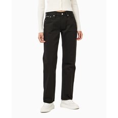 Calvin Klein Jeans 여성 로우라이즈 스트레이트핏 블랙 데님(J224671)