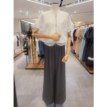 파프리카 소매 프릴 바스락 반팔 점퍼 SK2JP703