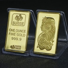 금 스위스 골드바 인테리어 금괴 1KG 소품 모형 금전운 장식품 촬영용품 gold