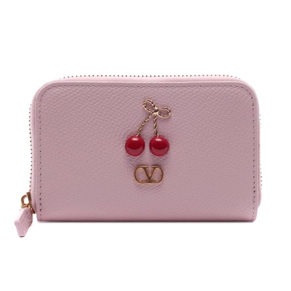[부산점] 26SS 여성 브이로고 시그니처 지퍼 카드지갑 (8W2P0AX9 WGX 16Q 26S)