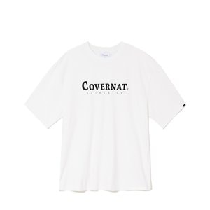 커버낫 [정상가:39,000원] [이월] 어센틱 로고 티셔츠 화이트 CO2100ST01WH