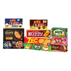 인기 비스켓 9종 SET 롯샌 빠다 제크 빈츠 칙촉 등