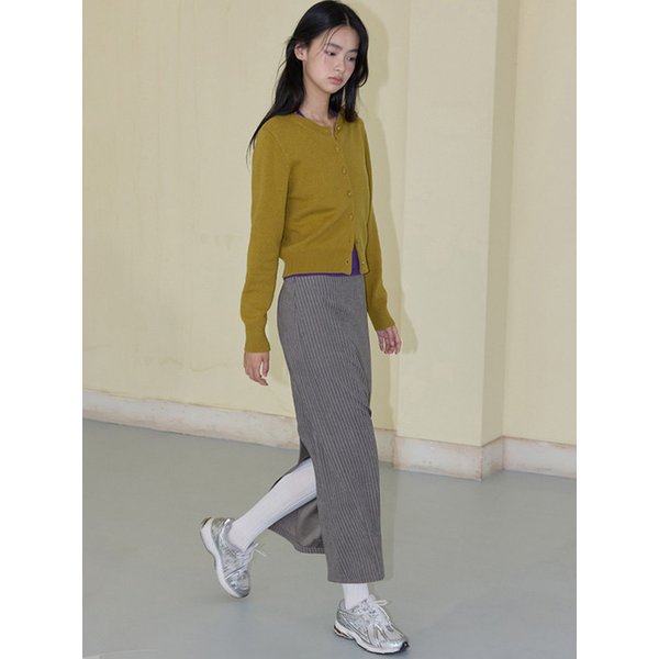 MATTE VINTAGE STRIPE SKIRT VINTAGE GREY