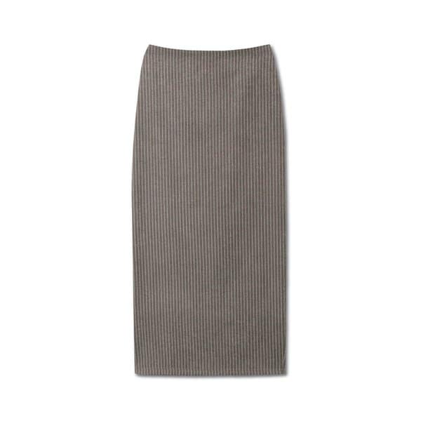 MATTE VINTAGE STRIPE SKIRT VINTAGE GREY