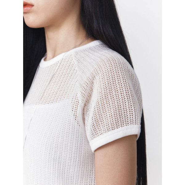 MESH HALF KNIT TOP_3COLOR