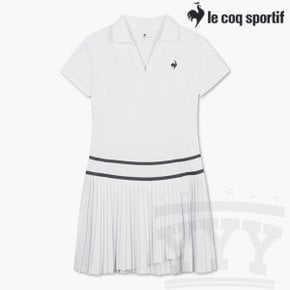 LE COURT 피케 플리츠 원피스 QO122TOP31 WHT_P359278293