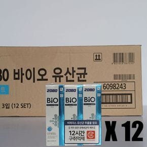 애경 2080 바이오후레쉬 유산균치약 120g(3입) 12개