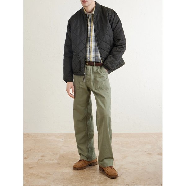 스트레이트 레그 헤링본 코튼 팬츠 46376663163008128