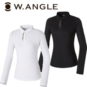 와이드앵글 22년 SS 여성 ET W.ICE 등판 로고 소매 펀칭 폴로 여름 긴팔 냉감 티셔츠 WWM22206