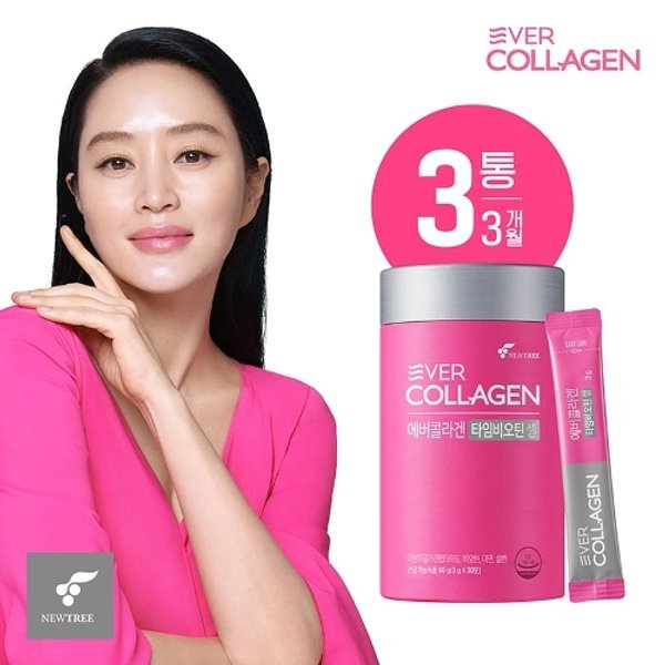 에버콜라겐 타임비오틴 셀 3개월분 (3g*30포*3통)