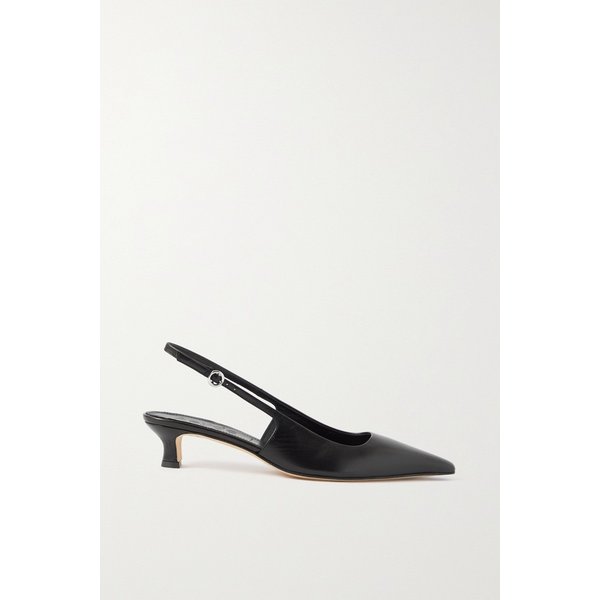 에이디 카트리나 가죽 슬링백 펌프스 블랙 1647597310349070