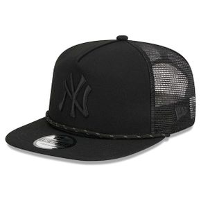 [해외] 983314 뉴에라 모자 MLB [뉴욕 양키스] Black on Black Meshback Golfer Snapback Hat