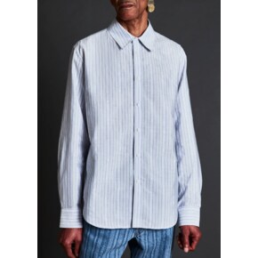 마틴로즈 23FW MARTINE ROSE CLASSIC SHIRT IN BLUE/WHITE