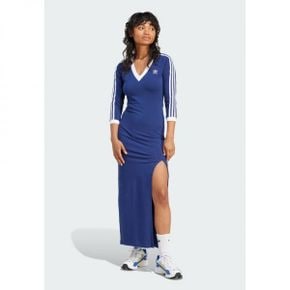 4085415 adidas ADICOLOR CLASSICS 3-STRIPES MAXI - Jersey dress dark blue