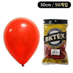 해피파티 풍선 펄 라운드 30cm 50개입 레드