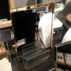 루나 골드메탈 직사각 거울 15 X 22cm