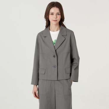 기비 스티치 포켓 자켓 GY25S1FRJ3495