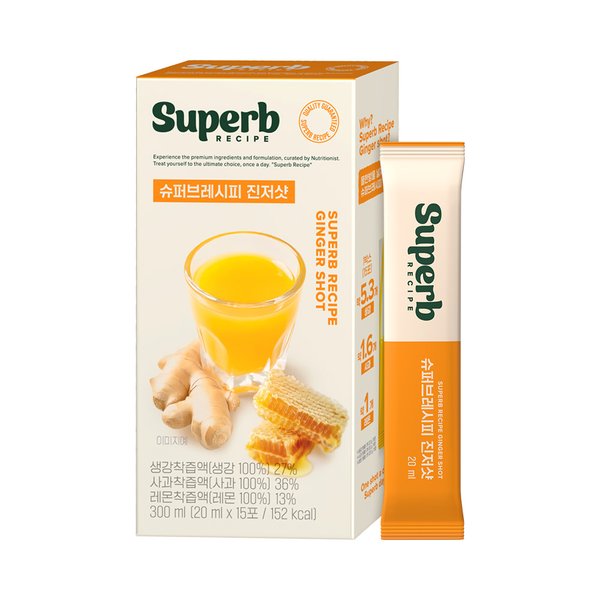 GC녹십자웰빙 슈퍼브레시피 진저샷 15포 X 1박스