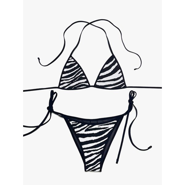 Zoe triangle bikini - wild stripes [classic]