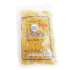 덕용 고무밴드 노랑생고무 340g