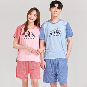 남성 여성 여름잠옷 원피스 남성 하쿠나 아이스 여름 반팔잠옷