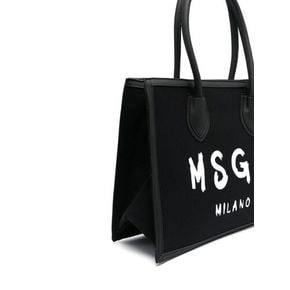 [SS23 MG 19] SHOPPER CANVAS GIRL MS029350_NERO