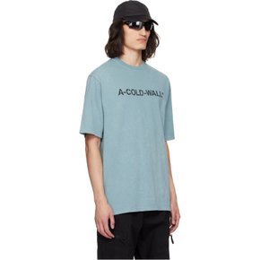 어콜드월 블루 코튼 티셔츠 ACWMTS186 FADED TEAL