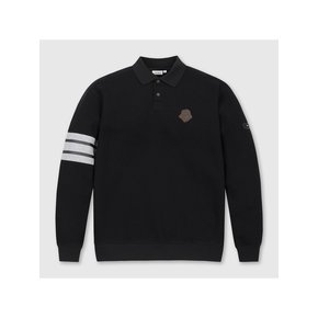 (남성) Border Line Sleeves Collar Sweatshirt G4TAW26201BKX