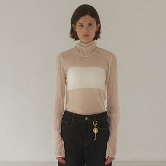 나인(Atelier Nain) [24FW]로아 시스루 슬림 티(T-6936)