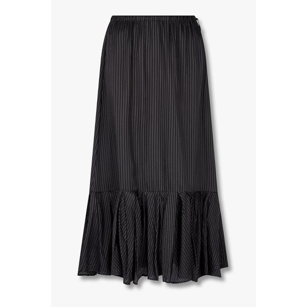 스트라이프 플리츠 헴 스커트 3215316029000