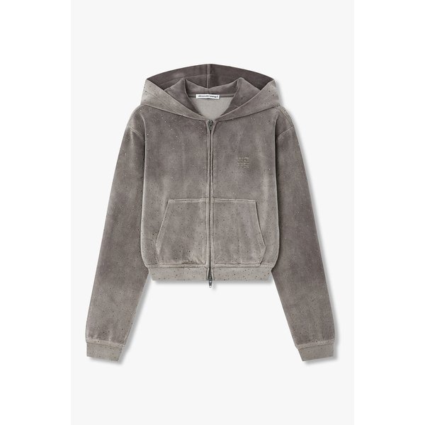 올오버 핫픽스 벨루어 후드 집업 3616101111000