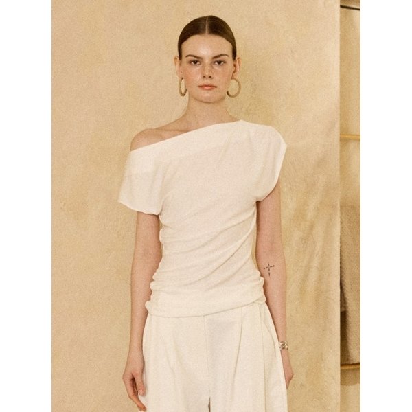 Tencel Bias Top White