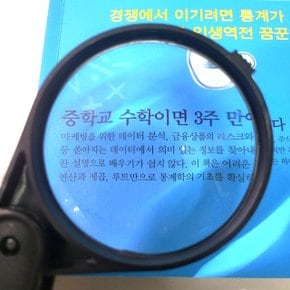 접는 휴대형 확대경 돋보기 노인 접이식 독서 용 손잡이 확대기