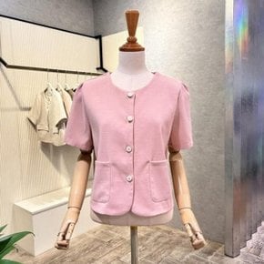 AOZ5ZJ031 포켓 단추 라운드 자켓