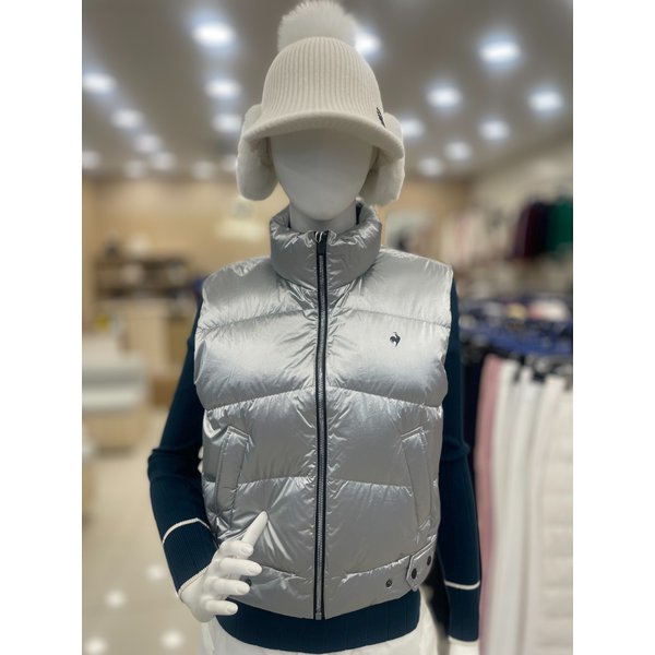 [여주점] 여성 세미글로시 다운 베스트 풀집업 GP422LWVO3 SLVR