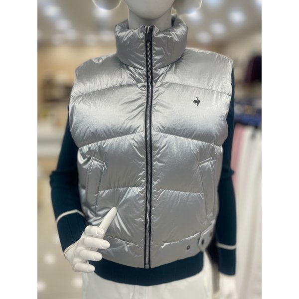 [여주점] 여성 세미글로시 다운 베스트 풀집업 GP422LWVO3 SLVR