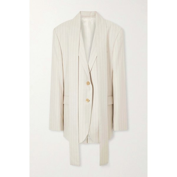 싱글브레스트 핀스트라이프 울 블레이저 46376663162964236