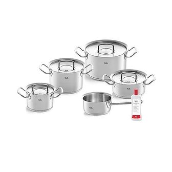  독일 휘슬러 곰솥 Fissler OriginalProfi 5Piece 스테인리스 스틸 Cooking Pot Set with Metal L