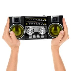 레트로 아날로그 FM 블루투스 라디오 CRF-55B 블랙 클래식디자인