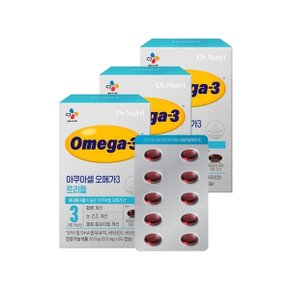 닥터뉴트리 아쿠아셀 오메가3 트리플(515mg x60캡슐) x3박스 3개월분