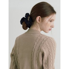 Deco gold scrunchie hairband - 2color