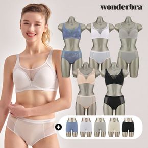 [Wonderbra] 원더브라 풀사이드 제로와이어 브라팬티 15종 WB163_00..[34387190]