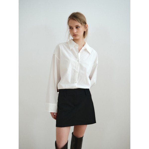 RELAXED COTTON SHIRT_OFF WHITE